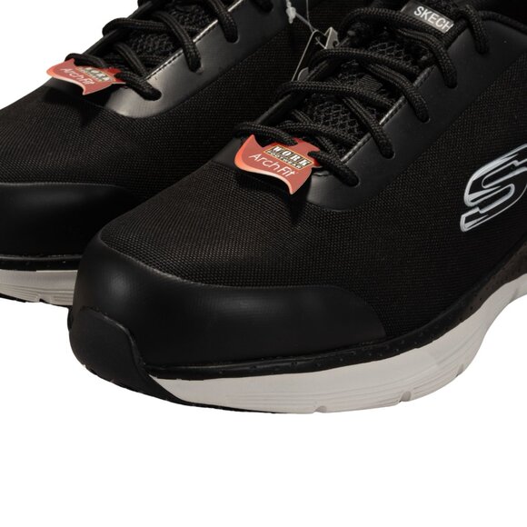 Skechers Work Arch Fit SRRingstap Mens Oxford Color Blackwhite Sizde 10.5 DM US - Picture 11 of 12